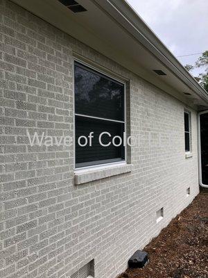 White wash and other brick painting