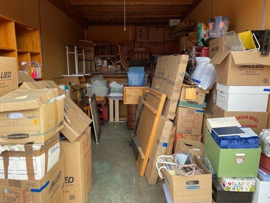 A clear out of a storage unit