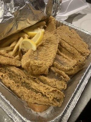 6 piece family meal with snapper and grouper