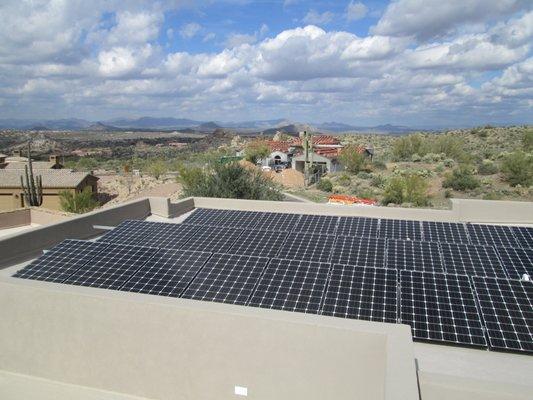 Flat foam roof installation