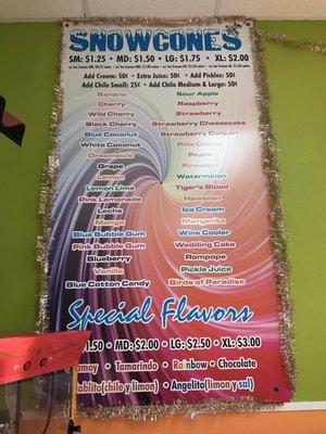 Raspa menu.