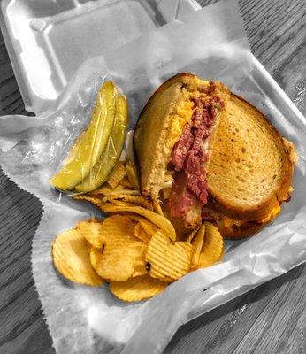 Corned Beef sandwich for St Patrick's Day