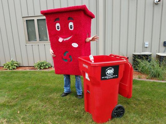 Red is recycling!