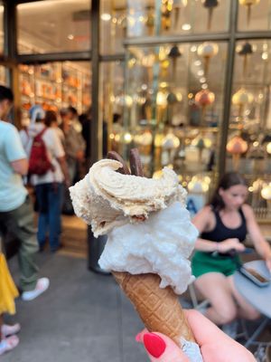 Coconut and salted caramel gelato