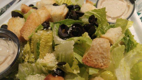 Ceasar salad ..very good (i added olives)