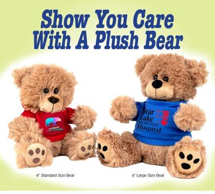 Plush animals and promotional gifts branded with your logo