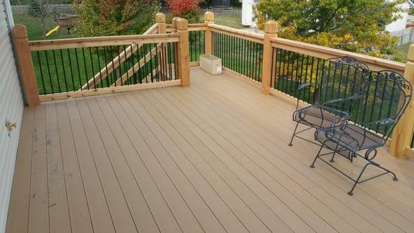 New deck built out of composite material.