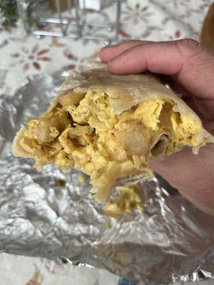 Sausage, or should I say egg burrito..  rip off