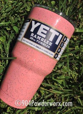 Pink Yeti Powder coated