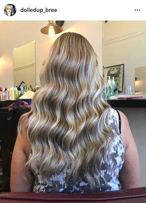 Beautiful icy blonde Balayage