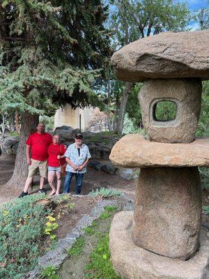 One of the statues and photo ops at the garden