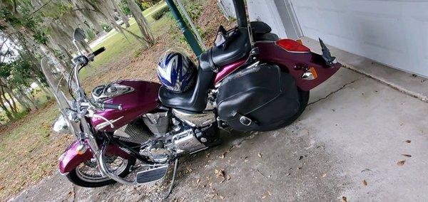 This is the motorcycle I bought 3 days after class was over! Yes,  that excited!