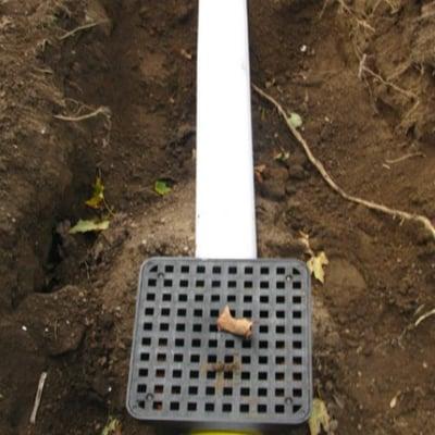 yard catch basin in back of house ,basement kept flooding installed  four basins to take care of the problem ...