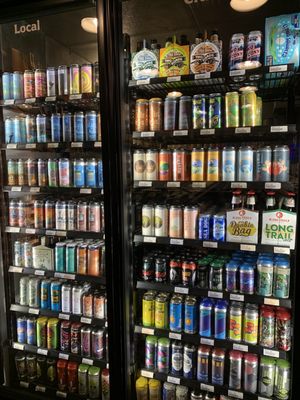 Chilled collection of locally brewed beers