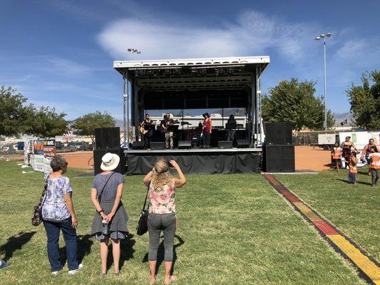 Calvary Worship Team in the park