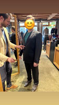 Suit alterations appointment