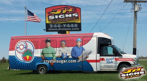 No matter what kind of vehicle, let JH SIGNS & DESIGNS stretch your advertising budget