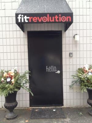 Fit Revolution Entrance is located in the back of the Rams Athletic Complex in North Reading