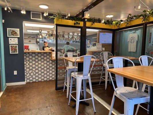 Indoor dining area