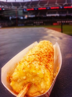 Mexican corn on the Mets dugout