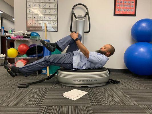 Physical Therapy on the Power Plate