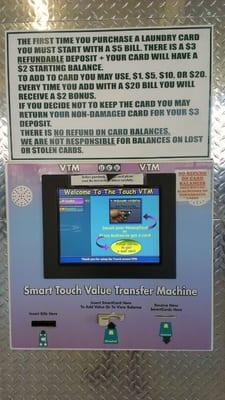 Cash card machine