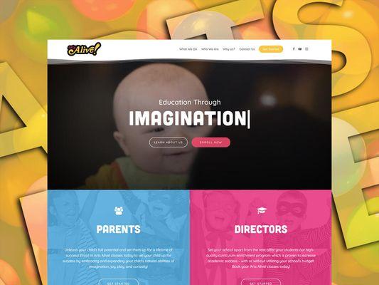 Arts Alive Website Design