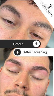 Eyebrow threading for Men@threadolysis