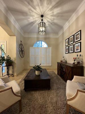 Plantation Shutters Sitting Room