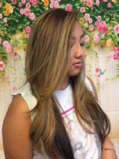 I got my highlights done and I LOVE it very much!!!!