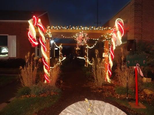 Candy Cane row @ library