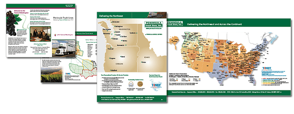 Penninsula Truck Lines - brochures, flyers