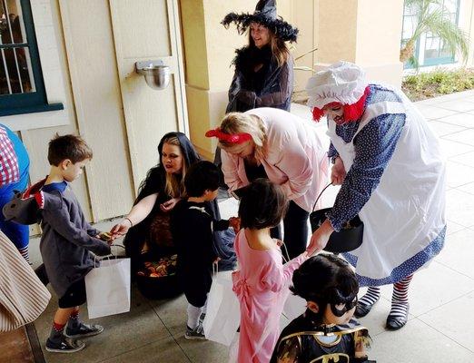 The Prominent Escrow team participating in the Brookhurst Business Center Community Halloween parade.