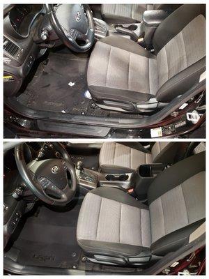 Driver's side before and after