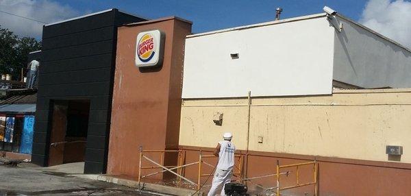 Exterior Paint Job at Burger King