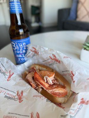 Connecticut Lobster Roll & Blueberry Soda - Cousin's Maine Lobster