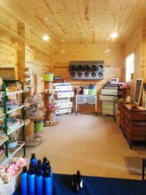 Our cool farm store with all sorts of Lavender products and gifts!