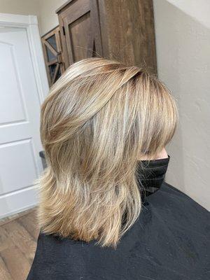 Dimensional Blonde & Cut Work by: JORDYN RICH