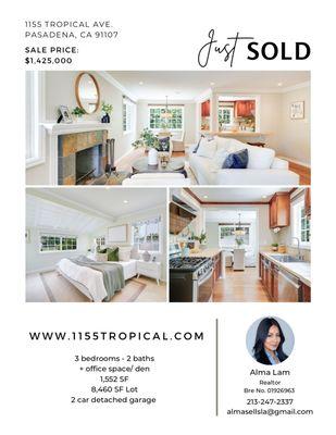 Just Sold in Upper Hastings Ranch (Pasadena)