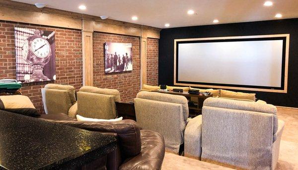 Cinemascope Home Theater by Reference Audio Video - New York Theme - Bowers & Wilkins Speakers