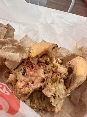 Uncooked Chicken Philly Combo raw chicken Philly Combo