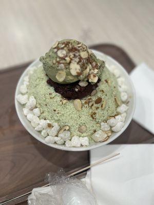 Green tea shaved ice