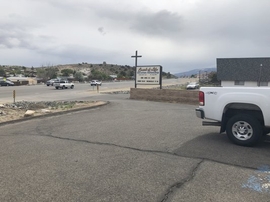 Thursday, May 30, 2019: sign on US Route 50.