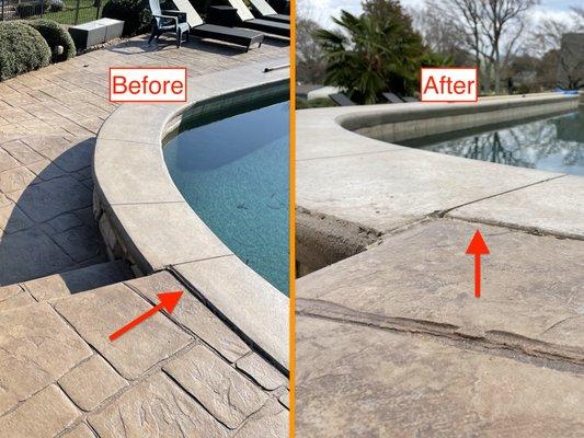 Pool Deck Before/After