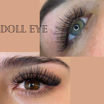 Doll eye effect features longer lashes in the center, making your eye appear slightly wider.