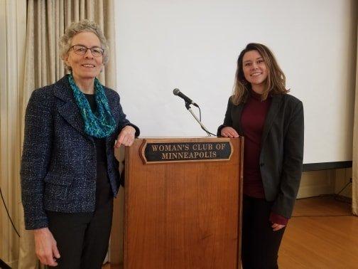 Staff meeting with the Women's Club of Minneapolis.