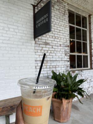 Blackberry Lavender Iced Latte