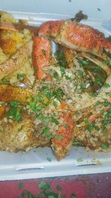 Garlic snow crab