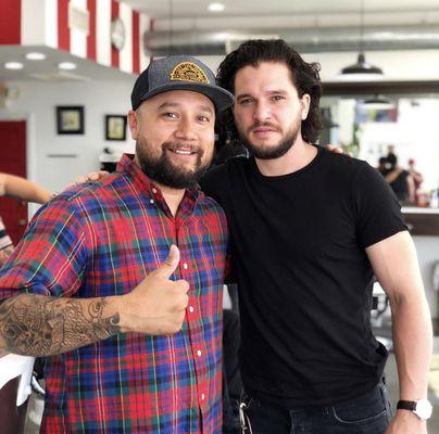 Beard trim and shave for The King of the North. Jon Snow #got