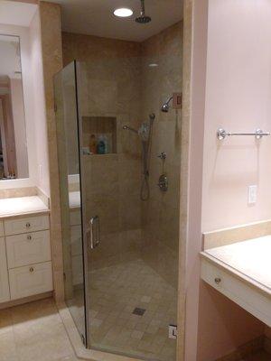 Complete shower remodel done 8/21.